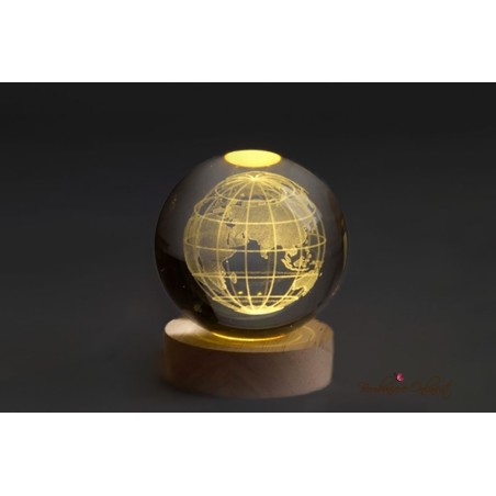 Bomboniera Globo Piccolo Mappamondo con Luce Led