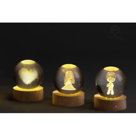 Bomboniera Globo Bambina Prima Comunione con Luce Led
