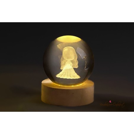 Bomboniera Globo Bambina Prima Comunione con Luce Led