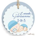 Tag Azzurro Bimbo Dolce Nanna stampa inclusa