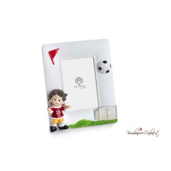 Bomboniera Cornice Portafoto Bambino Calciatore