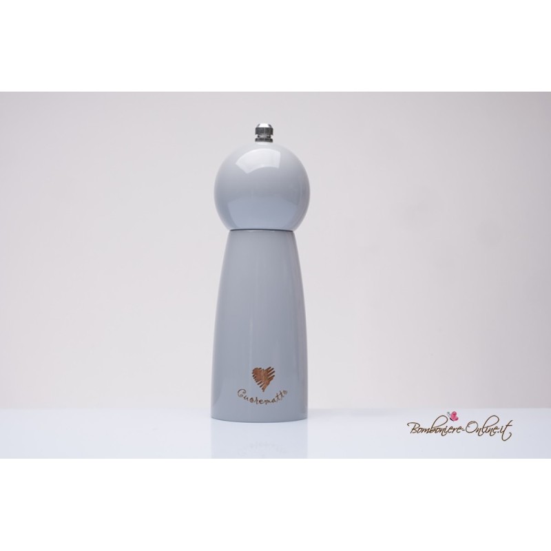 Bomboniera Solidale Macinasale Medio Grigio