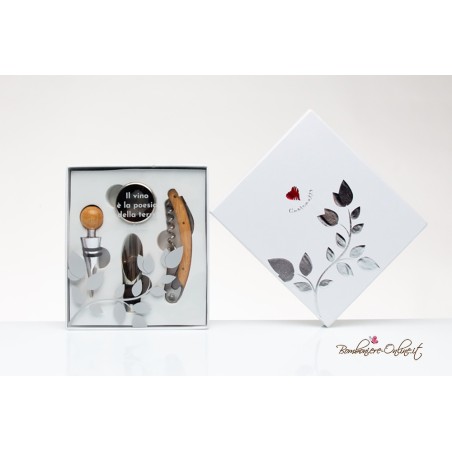 Bomboniera Solidale Set Quattro Attrezzi Vino