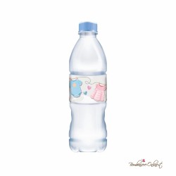 Etichetta Adesiva per Bottiglietta Acqua Linea Baby Shower Abitini