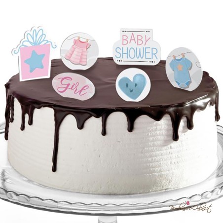 Decorazioni Cake Set Linea Baby Shower Abitini