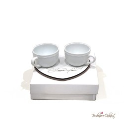 Bomboniera Coppia tazzine Love You