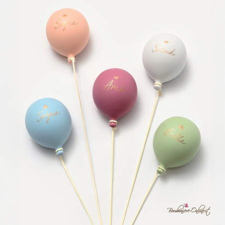 Bomboniera Palloncino Satinato LILLA "Sogna Ama Sorridi Brilla"