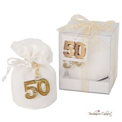 Portachiavi 50° Anniversario o Compleanno