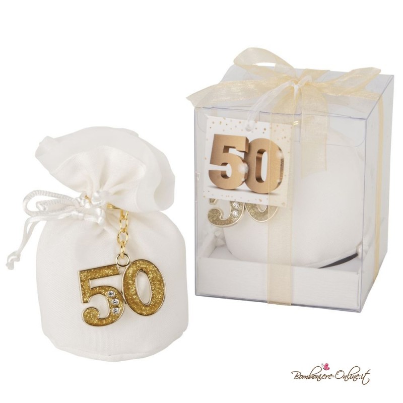 Portachiavi 50° Anniversario o Compleanno
