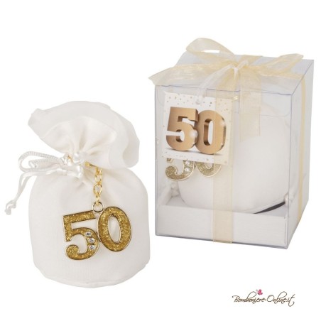 Portachiavi 50° Anniversario o Compleanno