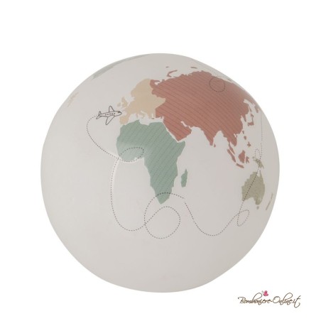 Bomboniera Matrimonio Comunione e Cresima tema viaggio Globo Mappamondo Colore