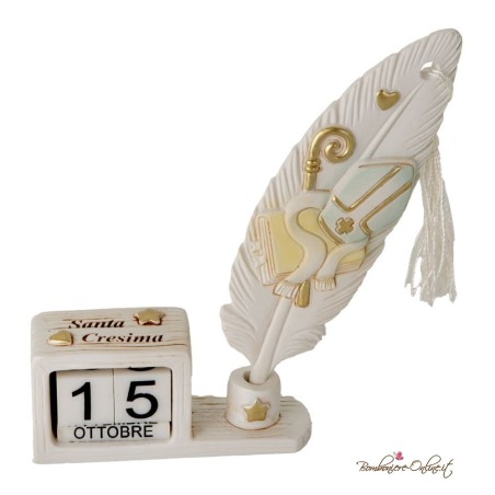 Bomboniera Calendario Piuma Santa Cresima