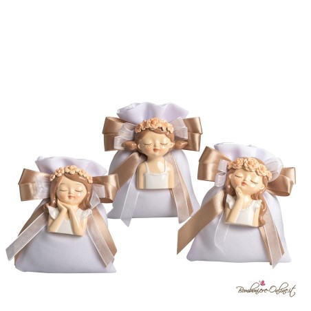 Sacchetto Porta Confetti con Magnete Bambina