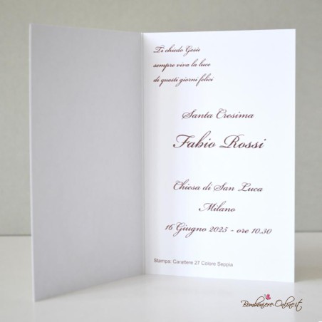 Invito Santa Cresima grafica a colori