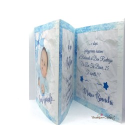 Invito Battesimo con foto Bimbo