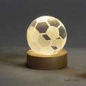 Bomboniera Globo piccolo Pallone da Calcio su Base luce led