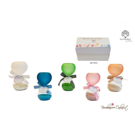 Bomboniera Clessidra Verde Grande Satinata