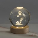 Bomboniera Globo piccolo Bambino Calciatore su Base luce led