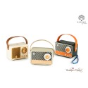 Bomboniera Vintage Retrò Radio Speacker Bluetooth Bianco