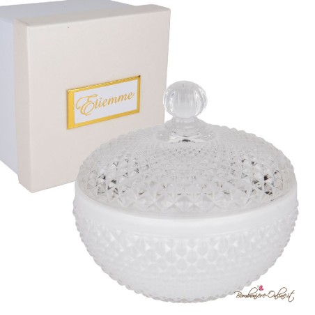 Bomboniera Scatola Piccola Tonda con Coperchio Ginevra