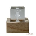 Bomboniera Lampada Cubo Luminoso Crystal Prima Comunione