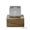 Bomboniera Lampada Cubo Luminoso Crystal Fata