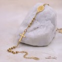 Bomboniera Rosario Bracciale Gold