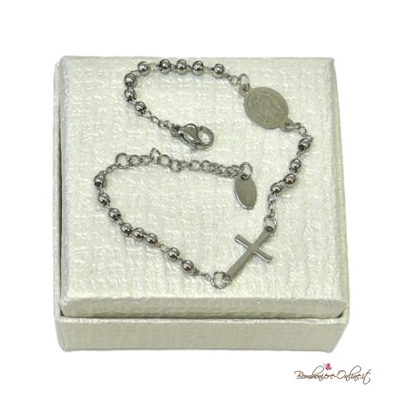 Bomboniera Rosario Bracciale Siver