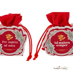 Portaconfetti Laurea con scritta Latina