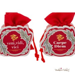 Portaconfetti Laurea con scritta Latina