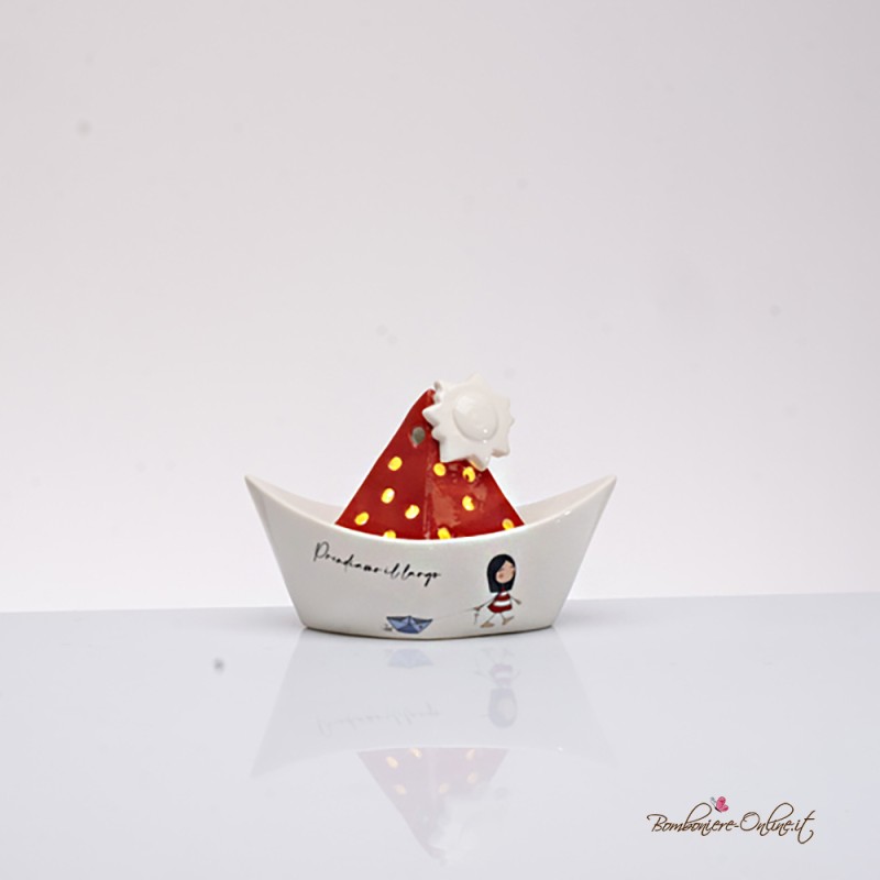 Bomboniera Solidale Barchetta piccola Serie "La Tipa"