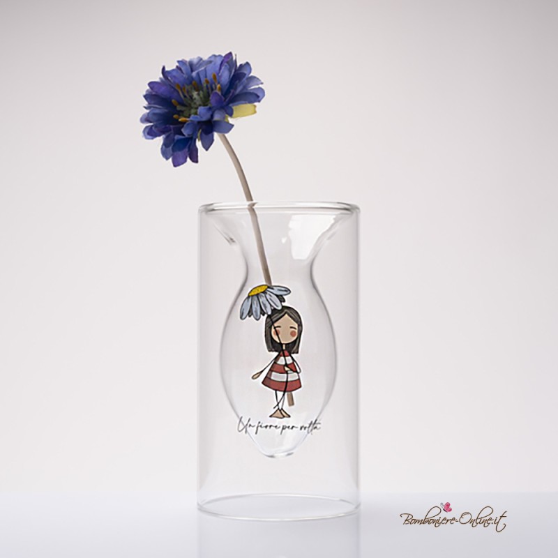 Bomboniera Solidale Vasetto per Fiori Serie "La Tipa"