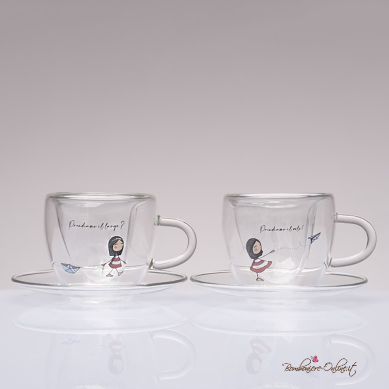 Bomboniera Solidale Set due Tazzine Serie "La Tipa"