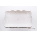 Bomboniere Morena: Vassoio rettangolare in porcellana bianca Cuori