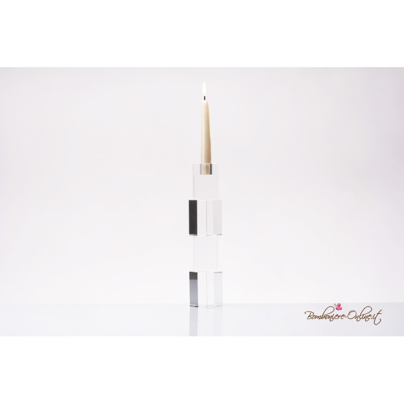 Bomboniera Morena Candeliere Cristallo grande Cubi