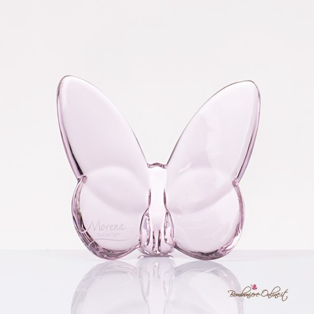 Bomboniera Morena Farfalla Cristallo Rosa