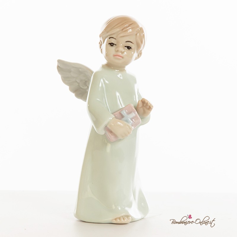 Bomboniere Prima Comunione Morena: Angioletto maschio con Vangelo