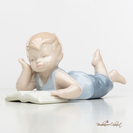 Bomboniere Morena: Bambino Sdraiato che Legge
