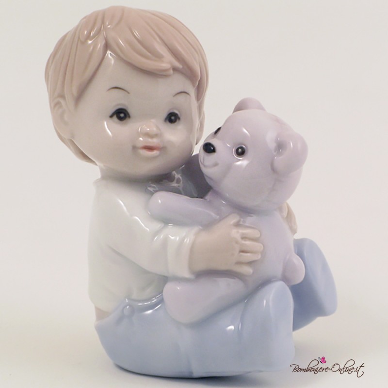 Bomboniera Morena: Bambino seduto con Orsetto