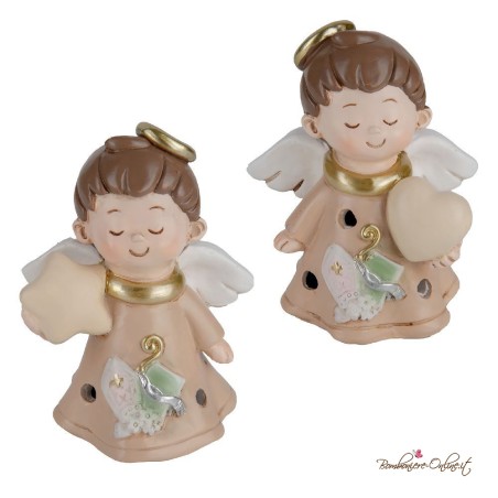 Bomboniera Angelo Grande Tiara Santa Cresima con Luce Led