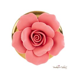 Bomboniera Candela con Rosa color Corallo
