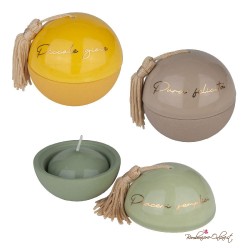 Bomboniera Sfera Portacandela Color con Frase