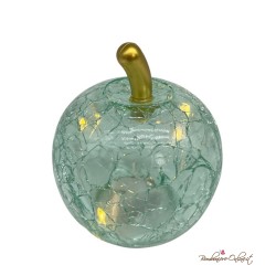 Bomboniera Mela Celeste in Vetro effetto Crackle