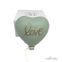 Bomboniera Palloncino Cuore Satinato VERDE "Love"
