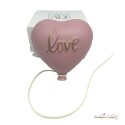 Bomboniera Palloncino Cuore Satinato ROSA "Love"