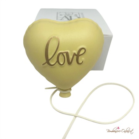 Bomboniera Palloncino Cuore Satinato GIALLO "Love"