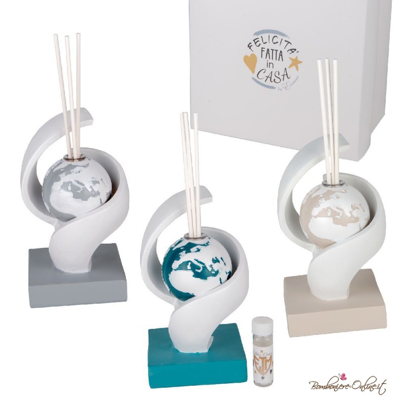 Bomboniera Profumatore Mondo con sostegno spirale