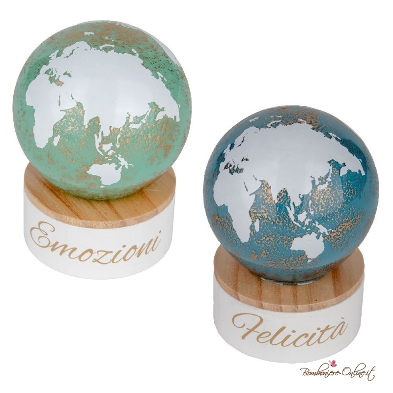 Bomboniera Globo Mappamondo Eclissi con Luce Led
