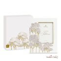 Bomboniera Cornice Portafoto Grande Alberi Linea Intrecci
