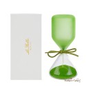 Bomboniera Clessidra Media in Vetro Satinato Verde